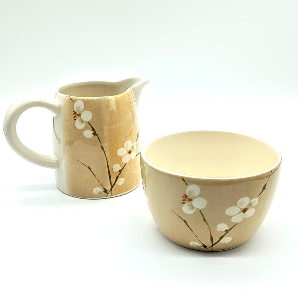 Royal Stafford Blossom Ceramic Creamer & Sugar Bowl
